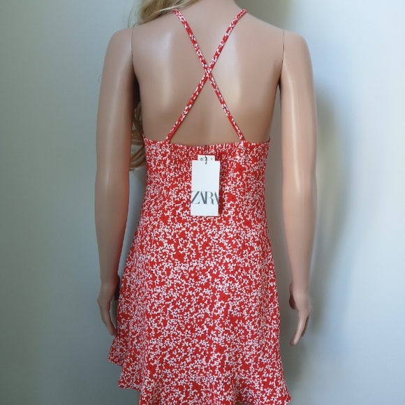ZARA Printed Dress Women's Size Small NWT - Picture 10 of 11